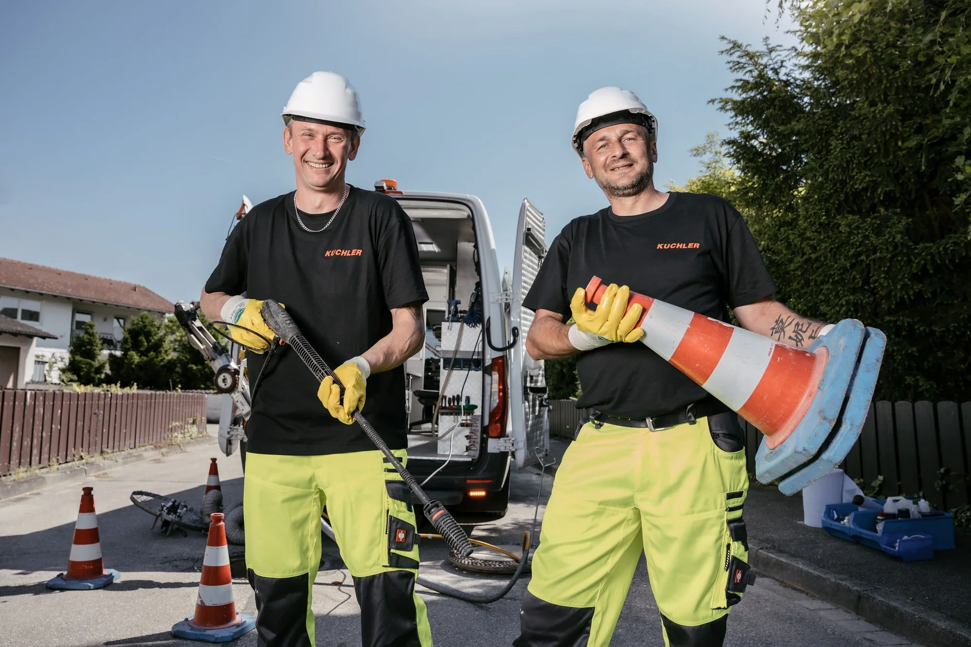 Ablauf einer Kanal und Rohrreinigung in Sailauf